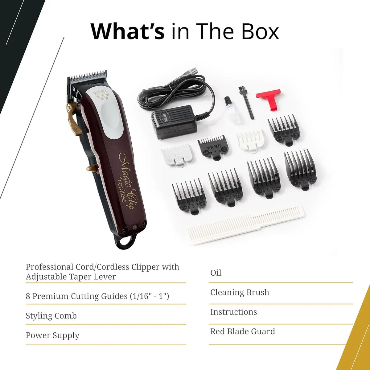Máquina de Cortar Pelo Wahl 5 Star Magic Clip – Profesional Corded para Barbería