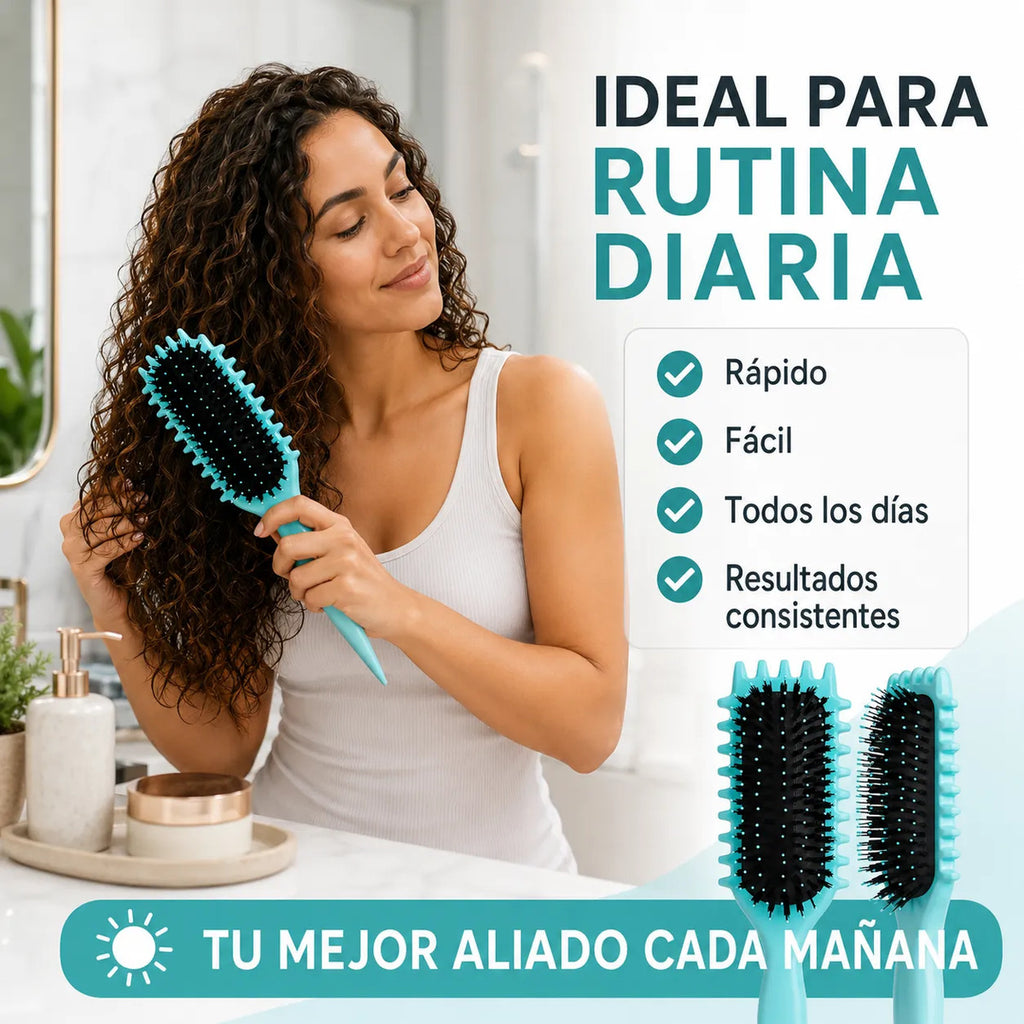 Cepillo Rizos Ondulados Define Acomoda Forma