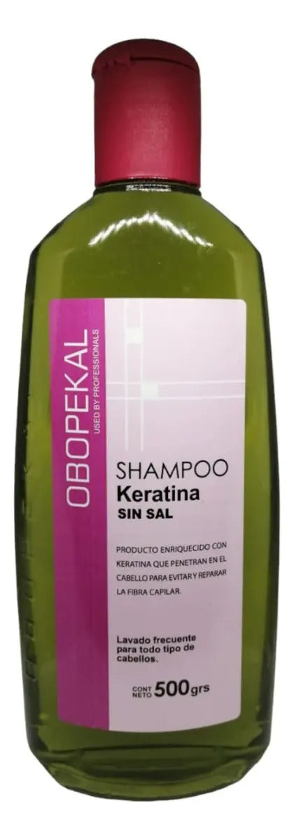Pack Obopekal Keratina Sin Sal - Shampoo y Acondicionador Profesional