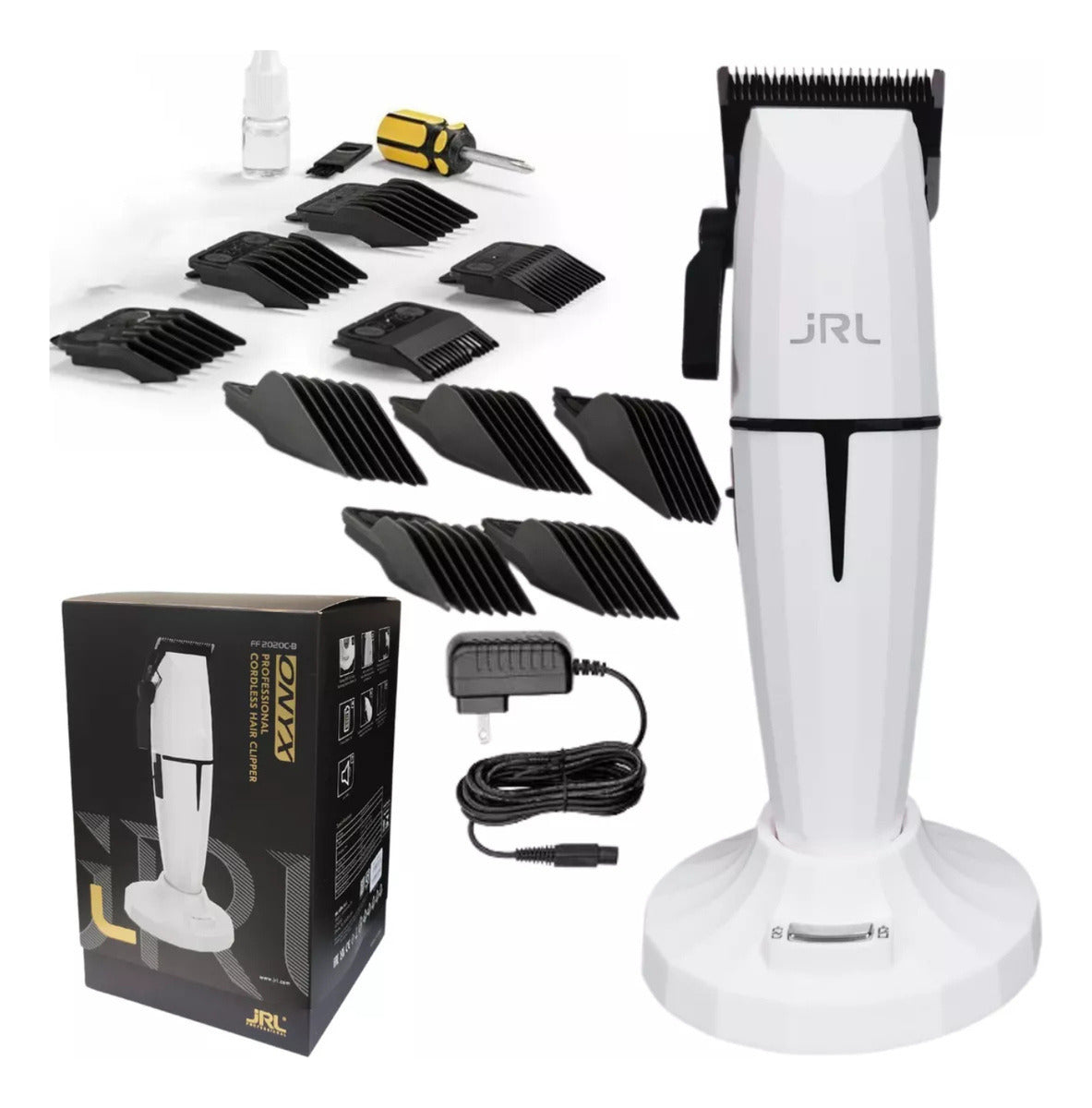 Máquina JRL Onyx Ghost Blanco Clipper Profesional Edición Limitada