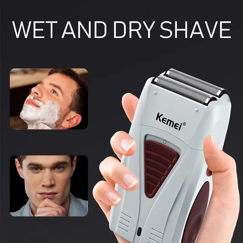 Set Profesional Kemei: Trimmer Patillera KM-2293 + Rasuradora Shaver 1102