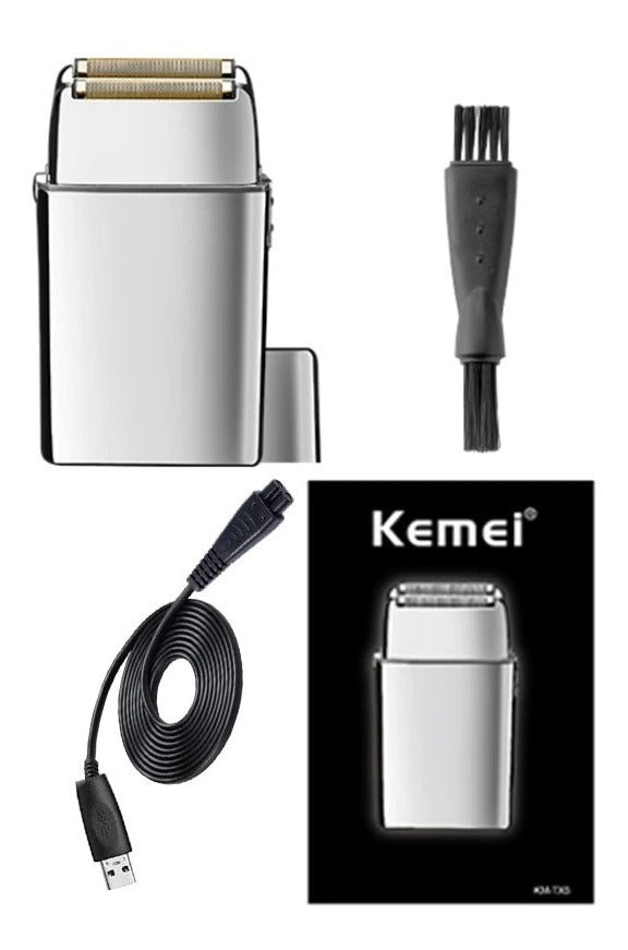 Afeitadora Profesional Kemei KM-TX5 Impermeable: Shaver de Titanio Hipolergénico
