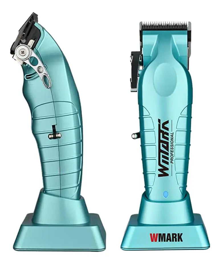 Máquina Profesional Wmark NG-133 Azul | Clipper Inalámbrica 8500 RPM