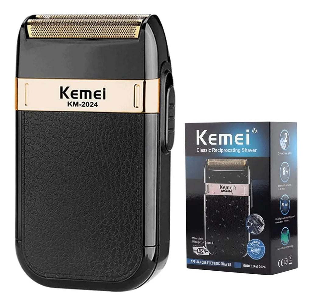 Pack Inicial Barbería Kemei: Clipper 1990 + Shaver 1102 + Trimmer Buddha 1974-A