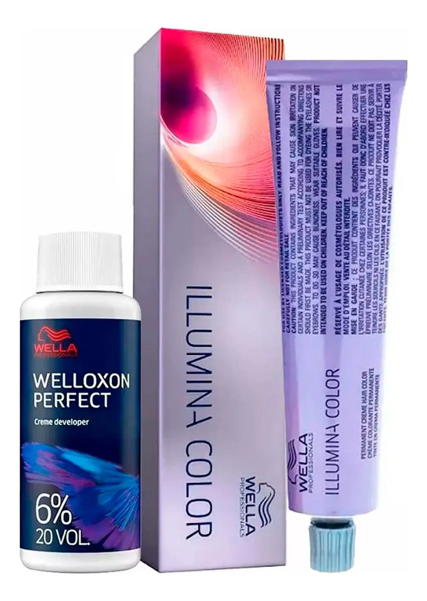 Tinte Wella Illumina Color Profesional Brillo Intenso Cobertura Canas