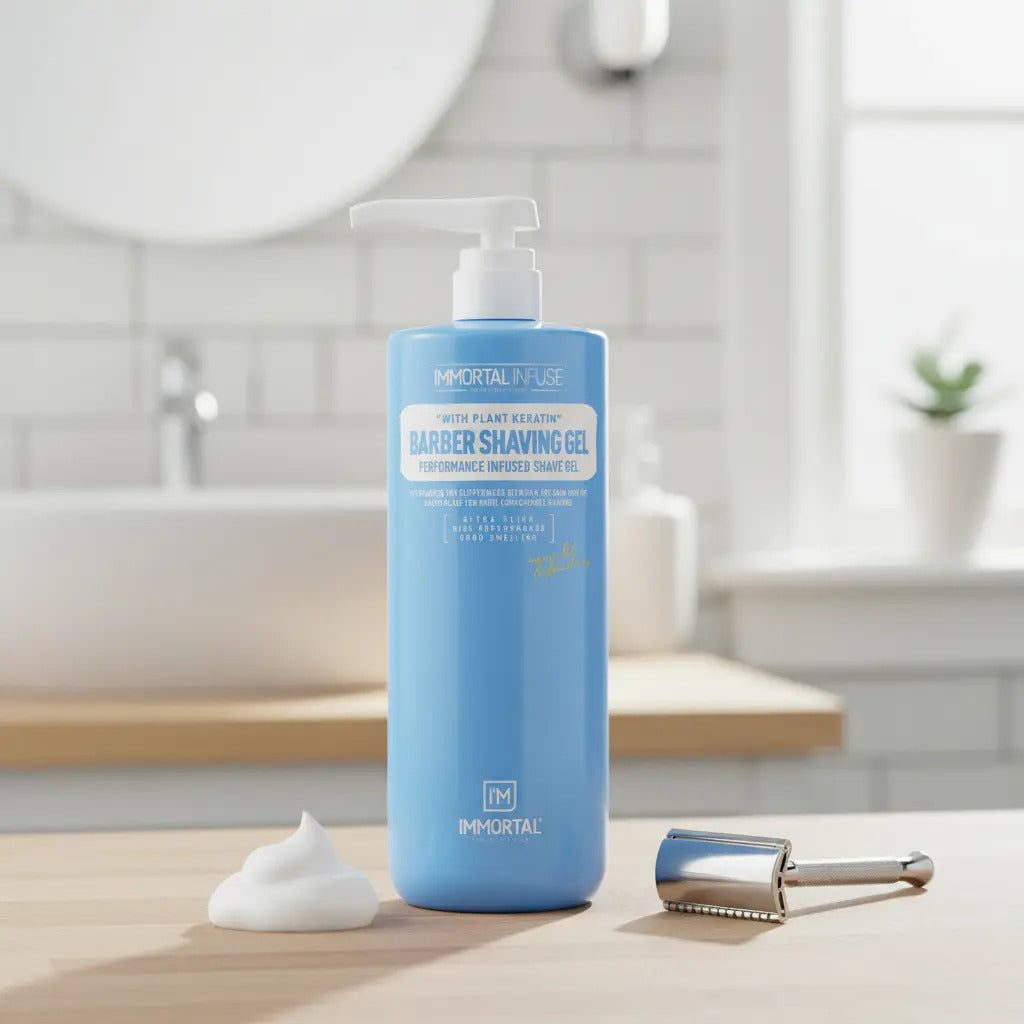 Gel de Afeitar Transparente Immortal Infuse Ultra - Afeitado de Precisión 1L