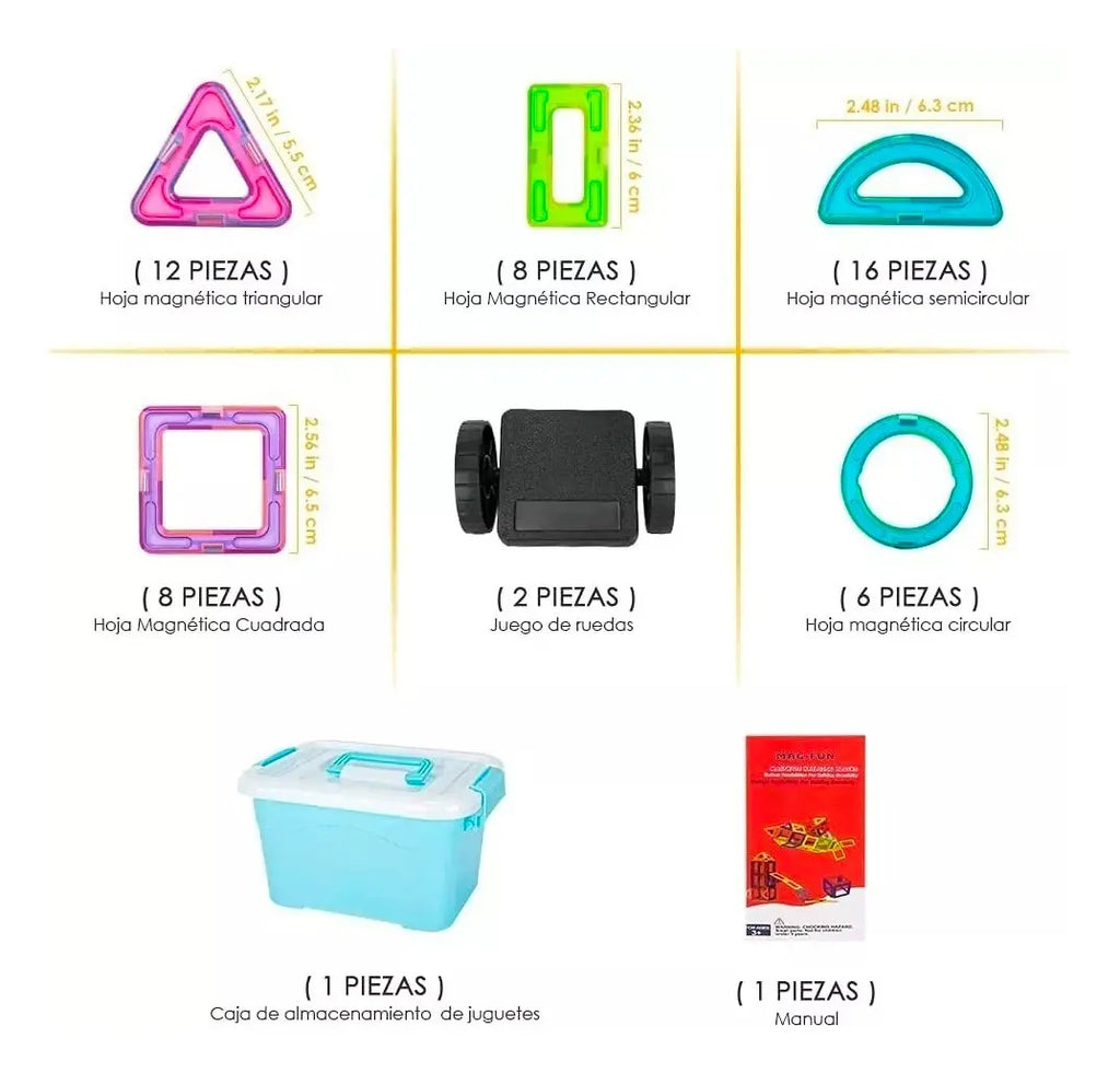 Bloques Para Ninos Bloques Grandes Imanes Para Ninos 52 Pcs