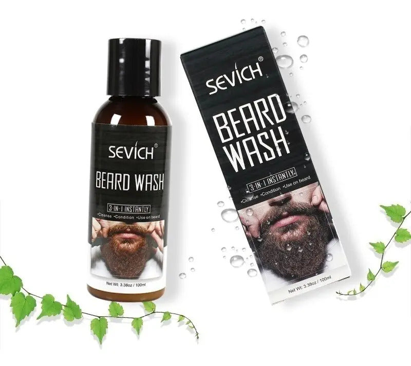Shampoo para Barba Sevich 100ml - Limpiador Hidratante y Suavizante Profesional