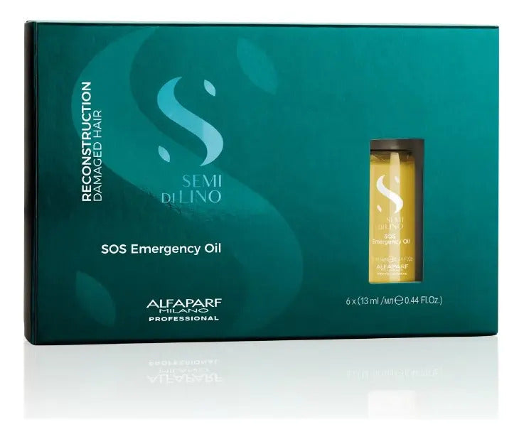 Pack 6 Ampollas Alfaparf SOS Emergency Oil - Reconstrucción Intensiva