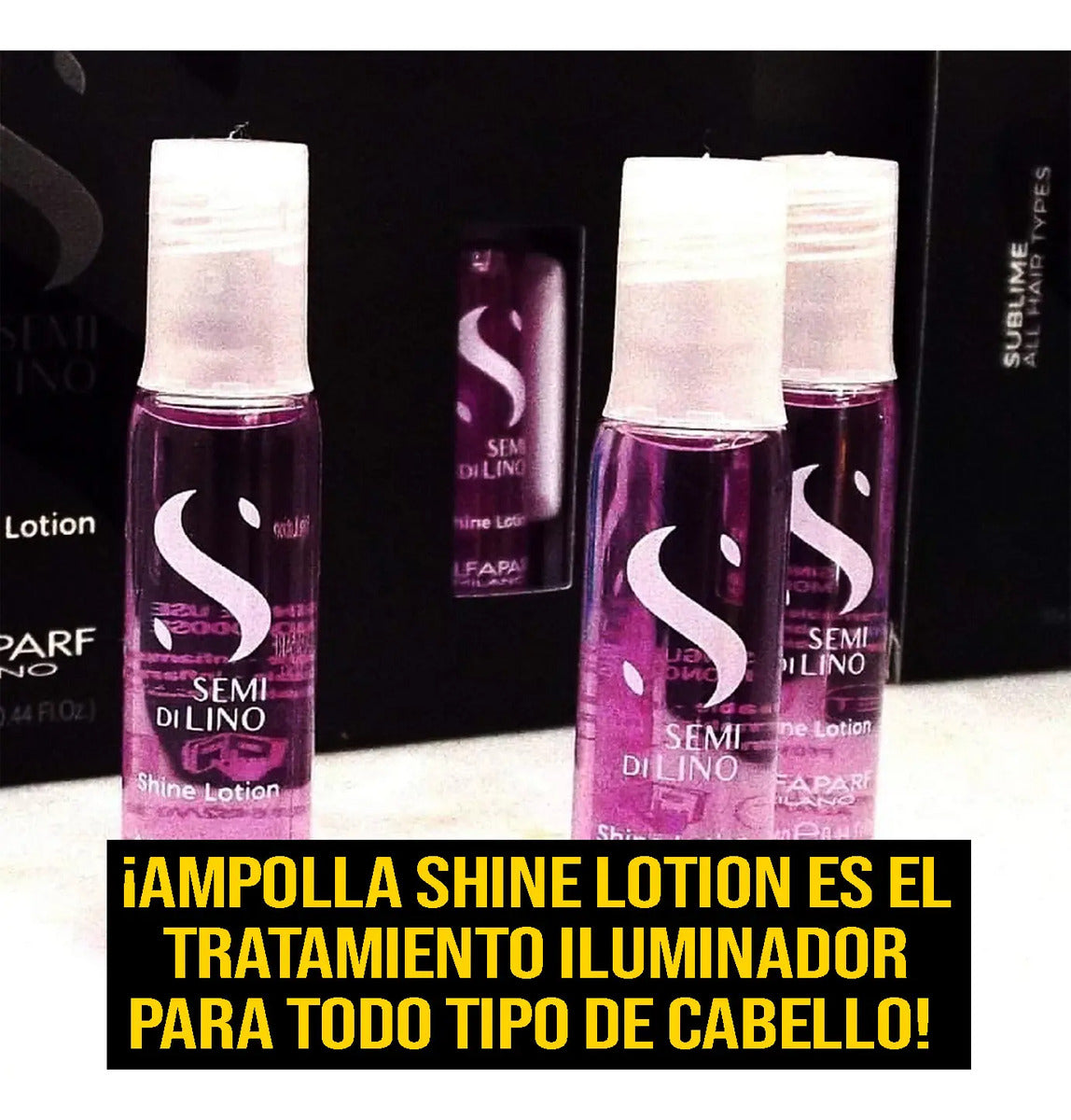 Pack 12 Ampollas Alfaparf Semi di Lino Shine Lotion - Brillo e Iluminación