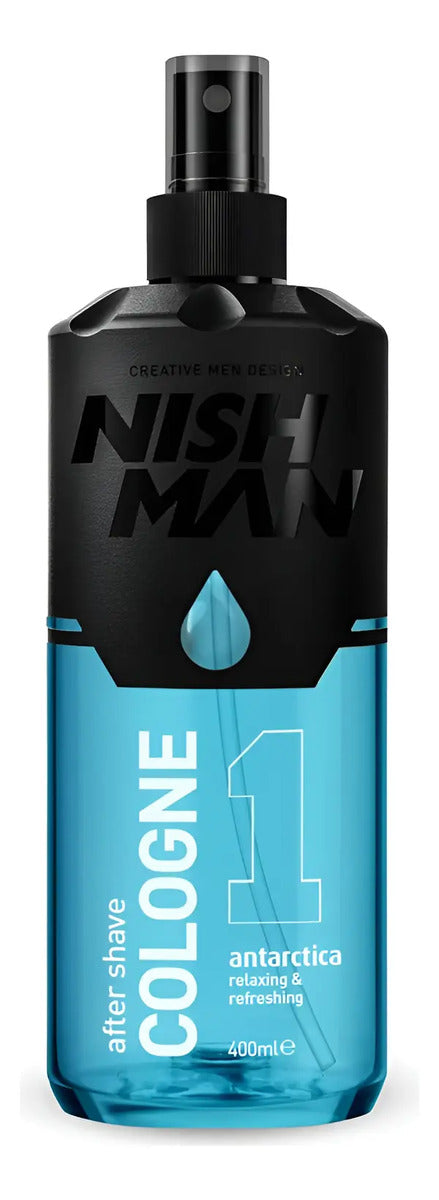 After Shave Colonia Nish Man N°1 Antarctica - Loción Refrescante 400ml