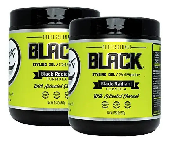 Gel Fijador Cubre Canas Rolda Black 500g - Fijación Mega Fuerte Nivel 14
