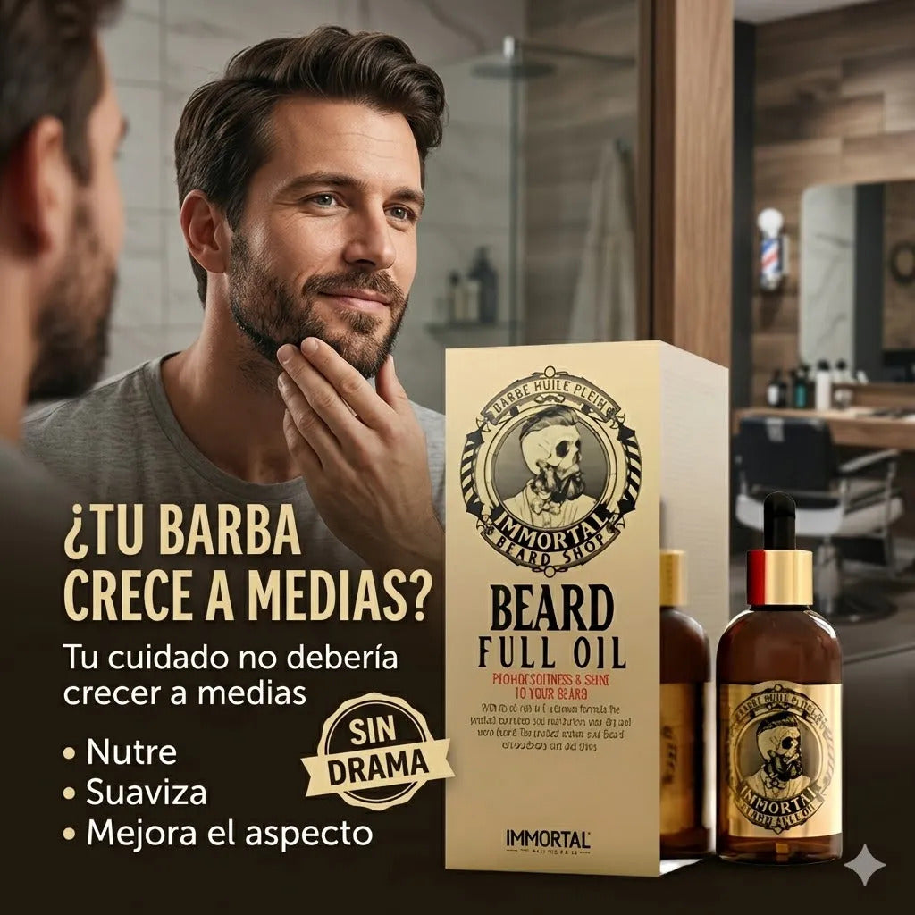 Aceite  Barba Immortal Nyc Nutre Y Suaviza 50ml