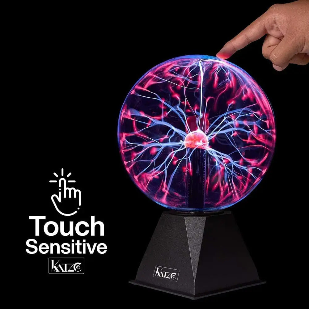 Lámpara Retro de Plasma Mediana - Esfera de Luz Interactiva Decorativa