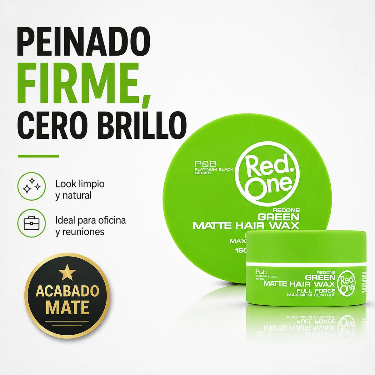 Cera Capilar Red One Green Matte Fijación Firme 150ml
