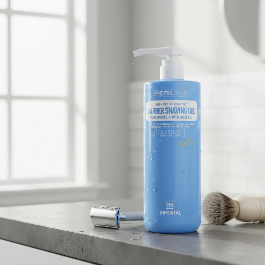 Gel de Afeitar Transparente Immortal Infuse Ultra - Afeitado de Precisión 1L
