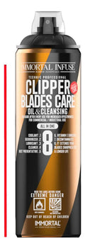 Cool Care 8 en 1 Immortal - Spray Mantenimiento Máquinas de Barbería 500ml
