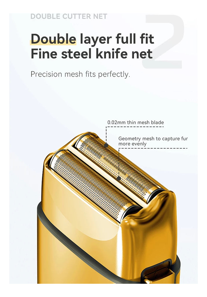 Pack Gold Kemei: Trimmer Profesional KM-1949 + Shaver Rasuradora TX1
