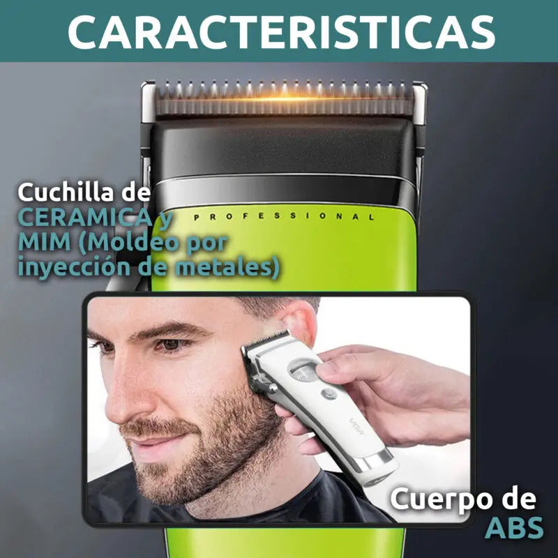 Máquina VGR V-880C Clipper Profesional 7200 RPM Motor BLDC Cerámica