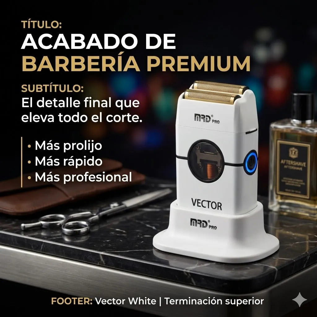 Cortadora De Pelo Mrd Shaver Profesional 13.000rpm White