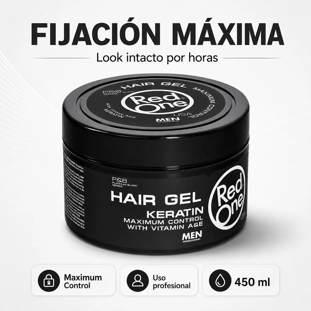 Gel Fijador Hombre Peinado Definido Keratin 450 Ml