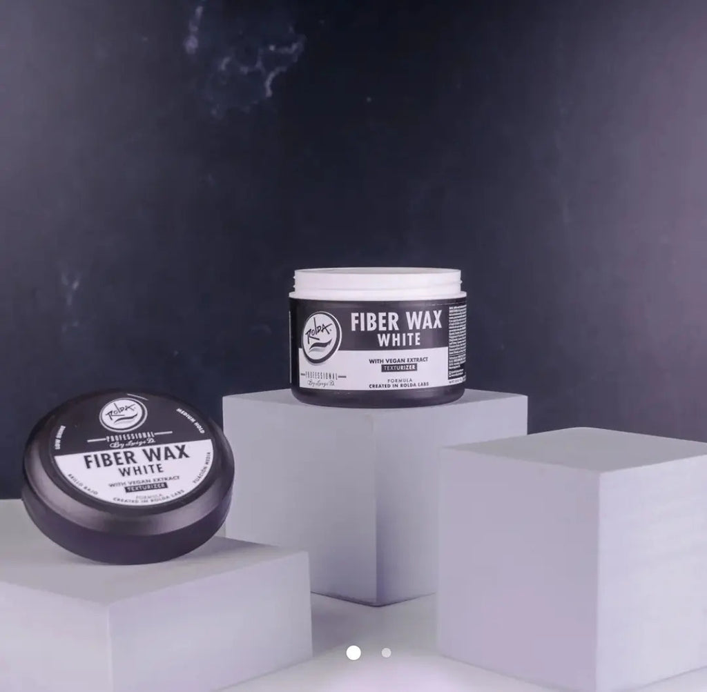 Cera Mate Fibrosa Rolda Fiber Wax White 150g - Fijación Flexible y Textura