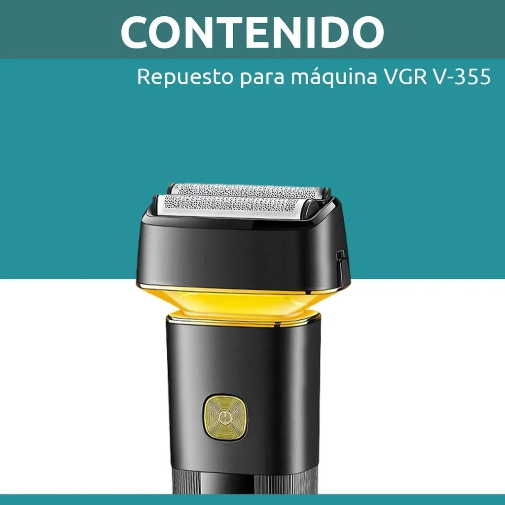 Máquina Rasuradora Eléctrica VGR V-355 Inalámbrica Recargable Profesional