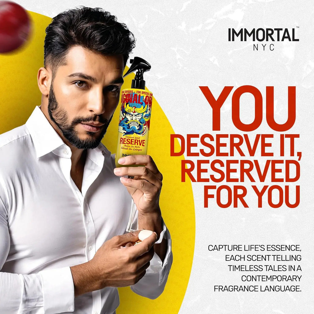 After Shave Immortal Samurai Spirit - Colonia Profesional Post Afeitado 500ml