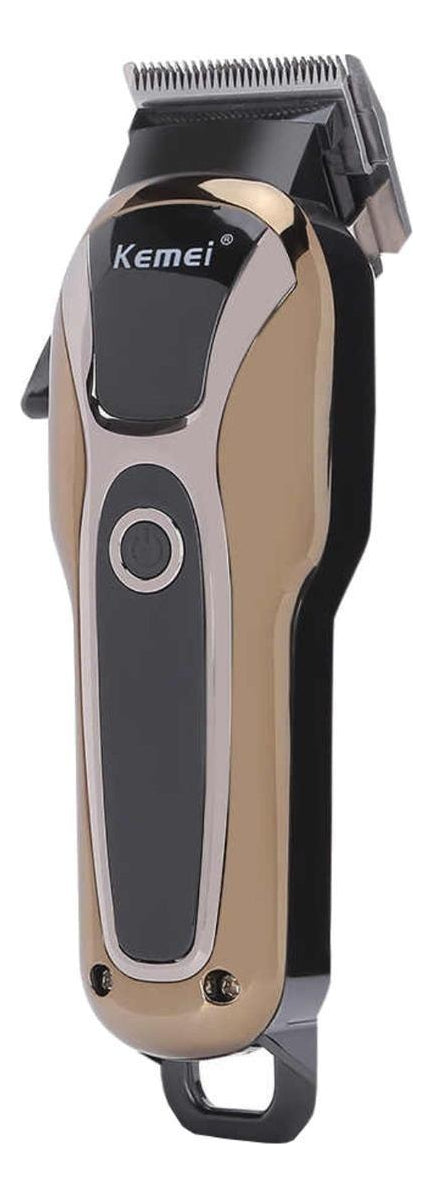 Cortadora de Pelo Profesional Kemei KM-1990 Inalámbrica - Negra y Dorada