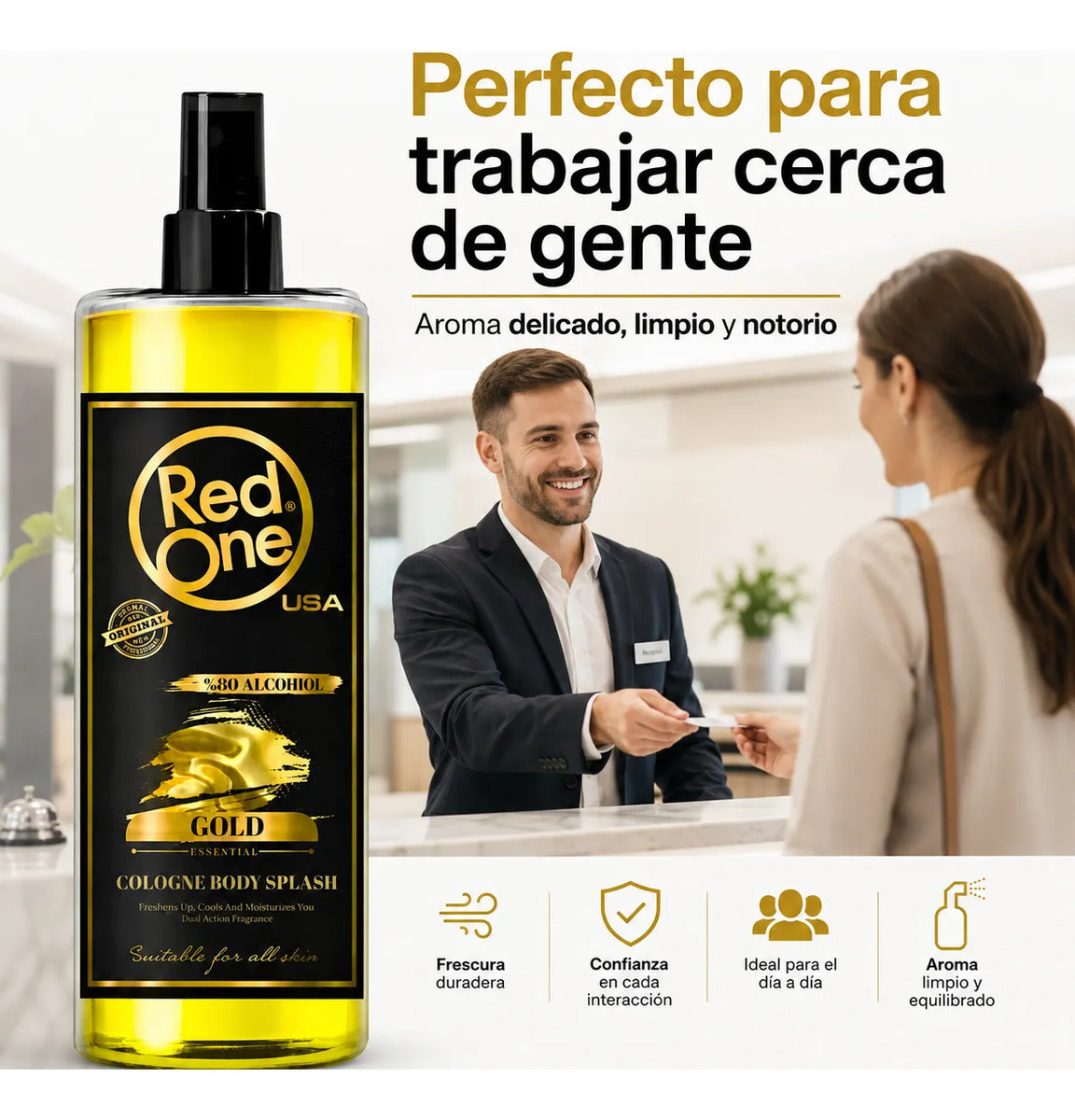 Red One Gold Body Splash 400ml Colonia Masculina Spray