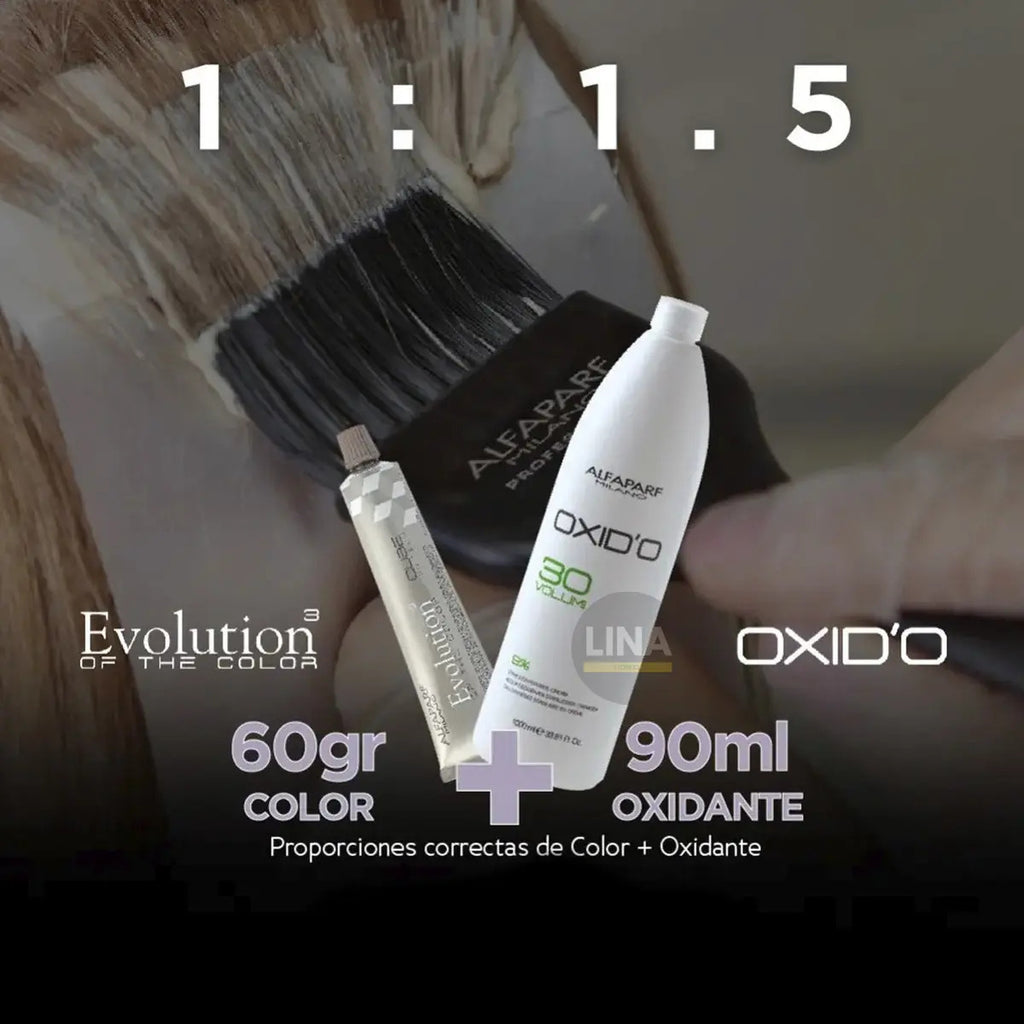 Kit Tintura Alfaparf Evolution of Color 60ml + Oxidante 90ml Profesional