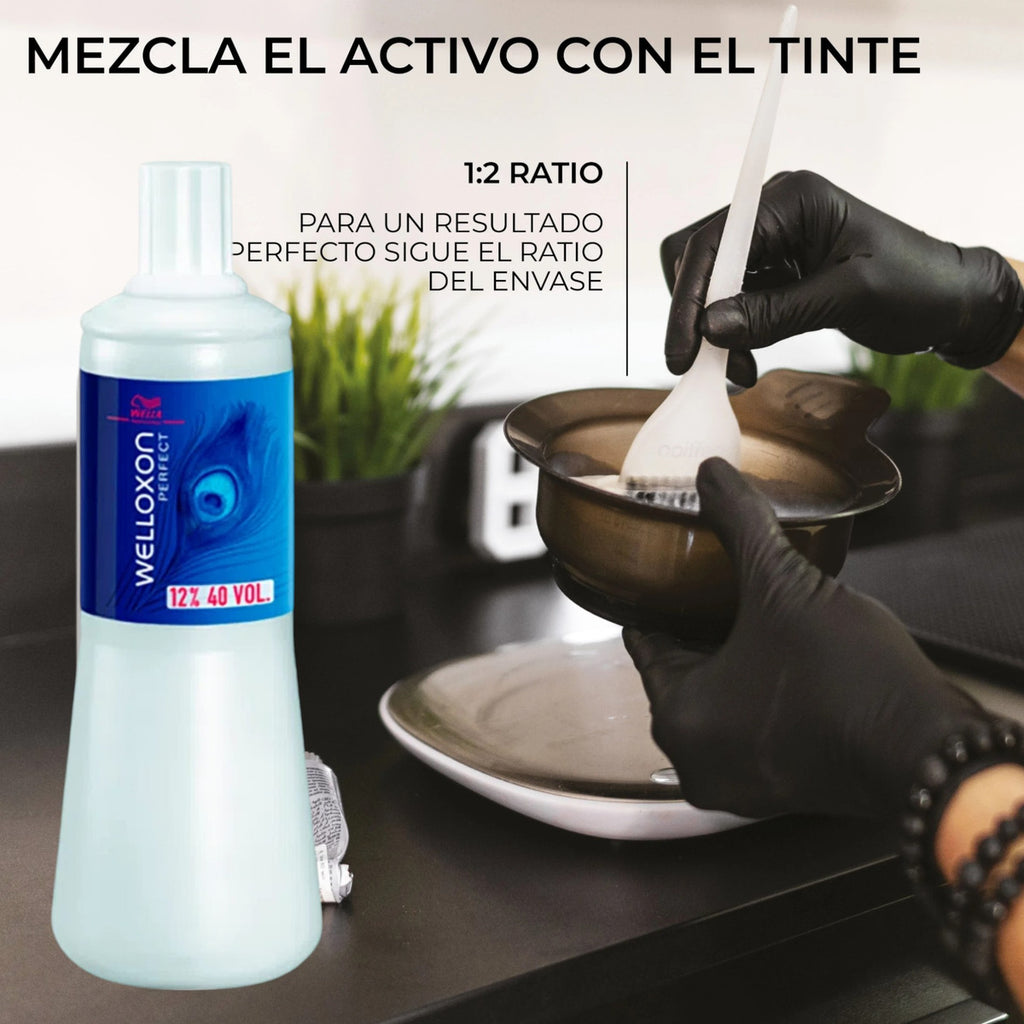 Agua Oxigenada Wella Welloxon Perfect 1L Oxidante Profesional