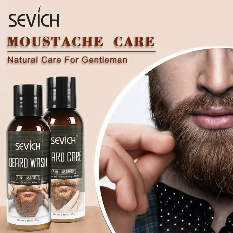 Shampoo para Barba Sevich 100ml - Limpiador Hidratante y Suavizante Profesional