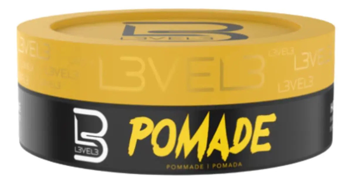 Cera Pomada Level 3 Dorada - Fijación Máxima y Brillo Profesional 150g