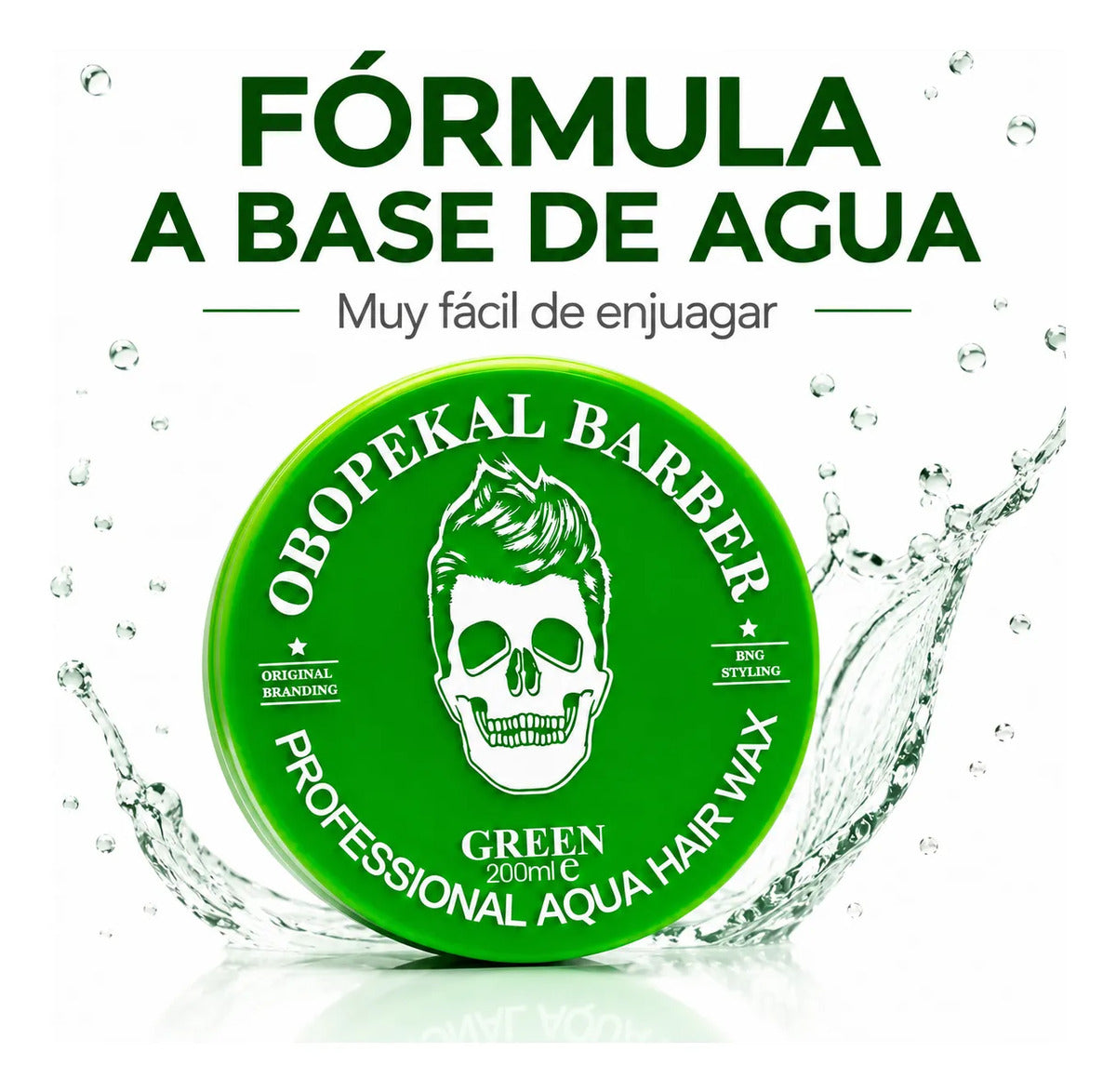 Cera Obopekal Para Barba Cabello Gel Pomada Capilar Barbería