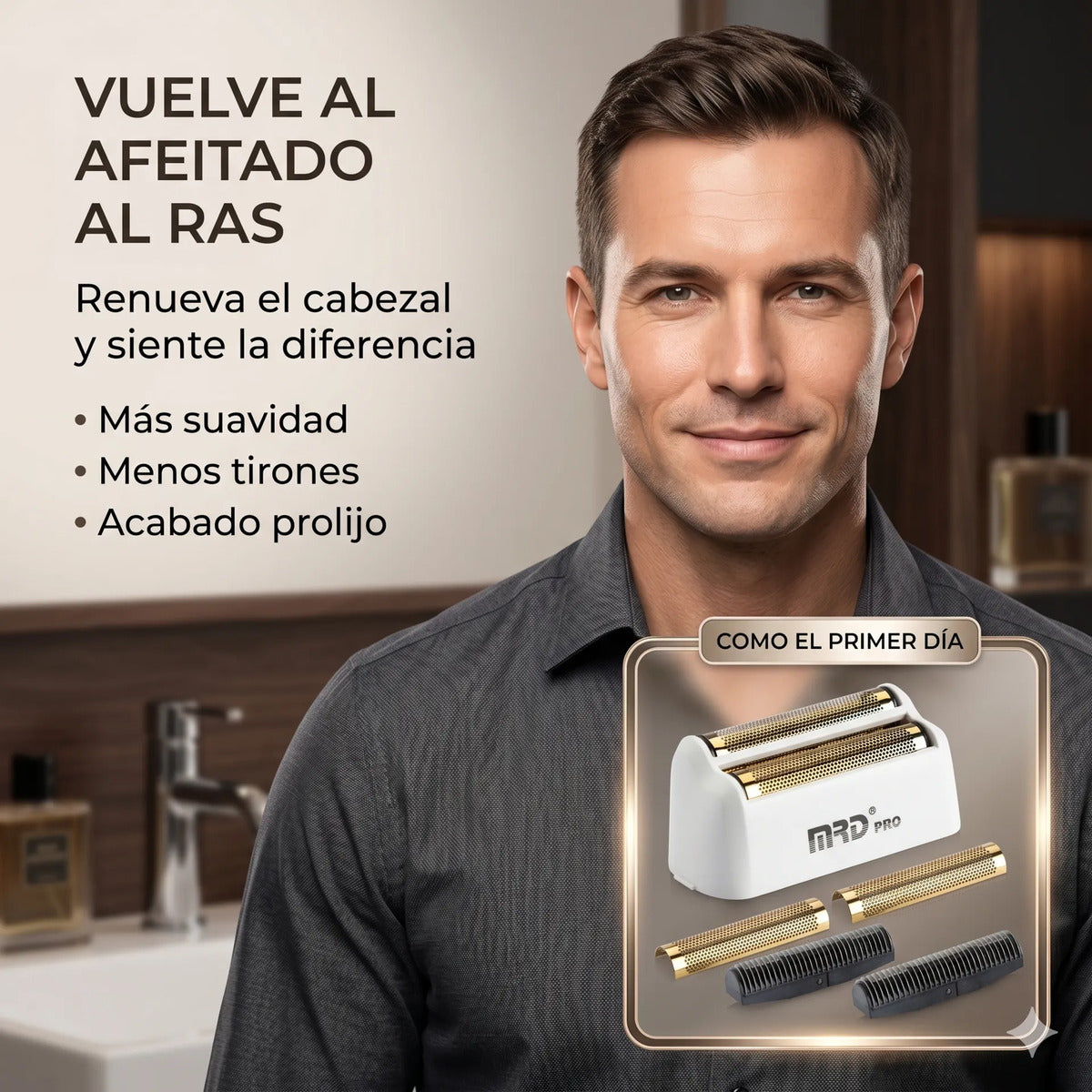 Repuesto Shaver Zb-999 Recupera Afeitado Corte Uniforme