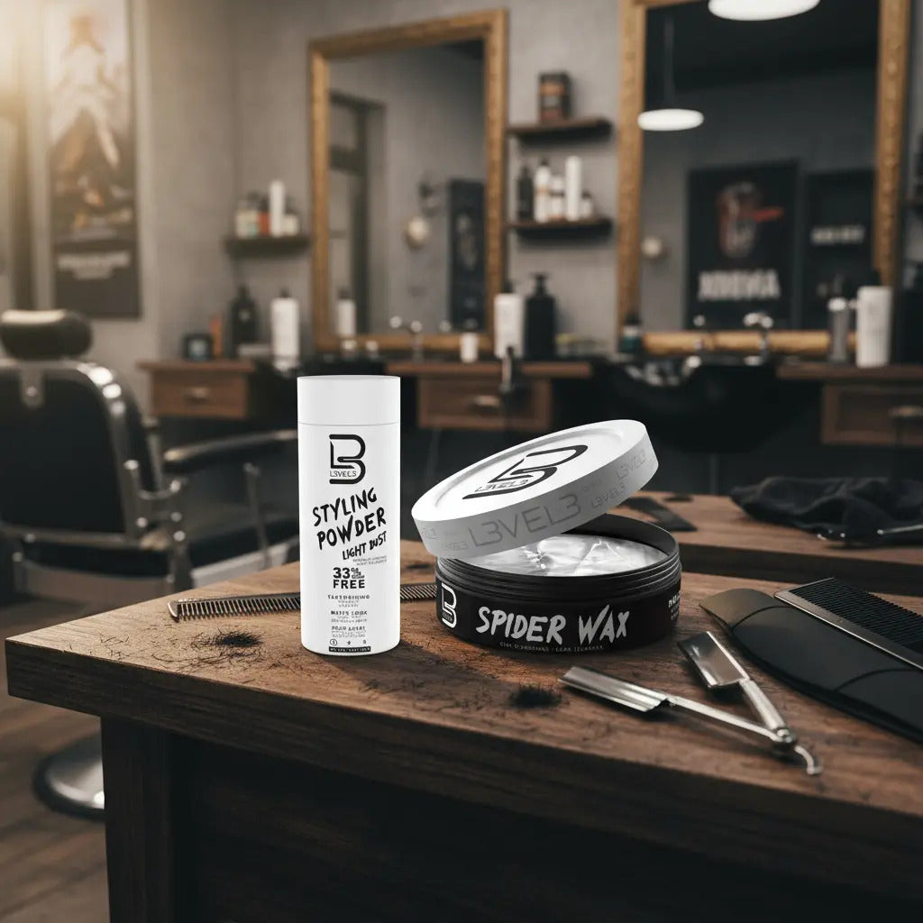 Kit Level 3: Polvo Texturizador Negro + Cera Spider Wax - Volumen y Fijación