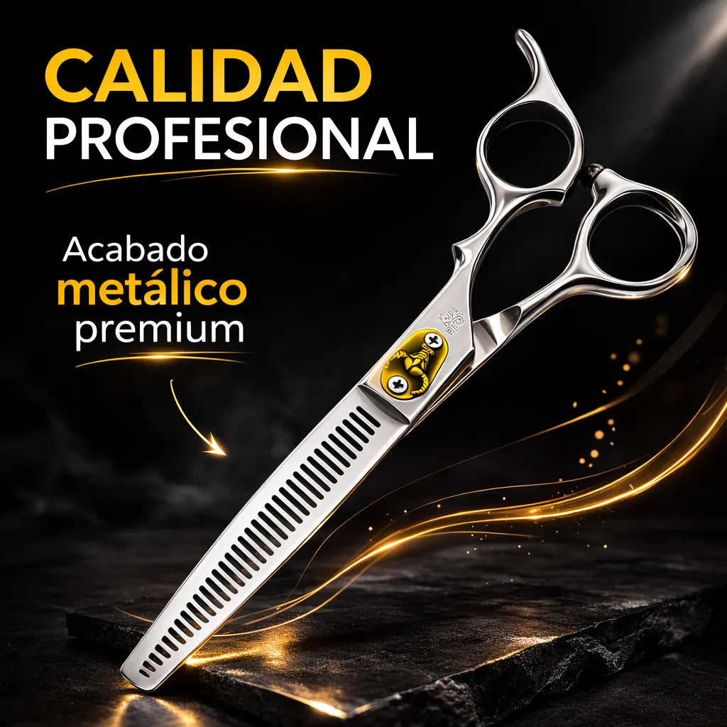 Tijeras Profesionales Peluquería Pack Corte+esculpidora 6.0