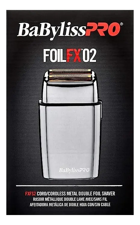 Afeitadora BabylissPRO FX02 Gold Shaver Inalámbrica Doble Foil