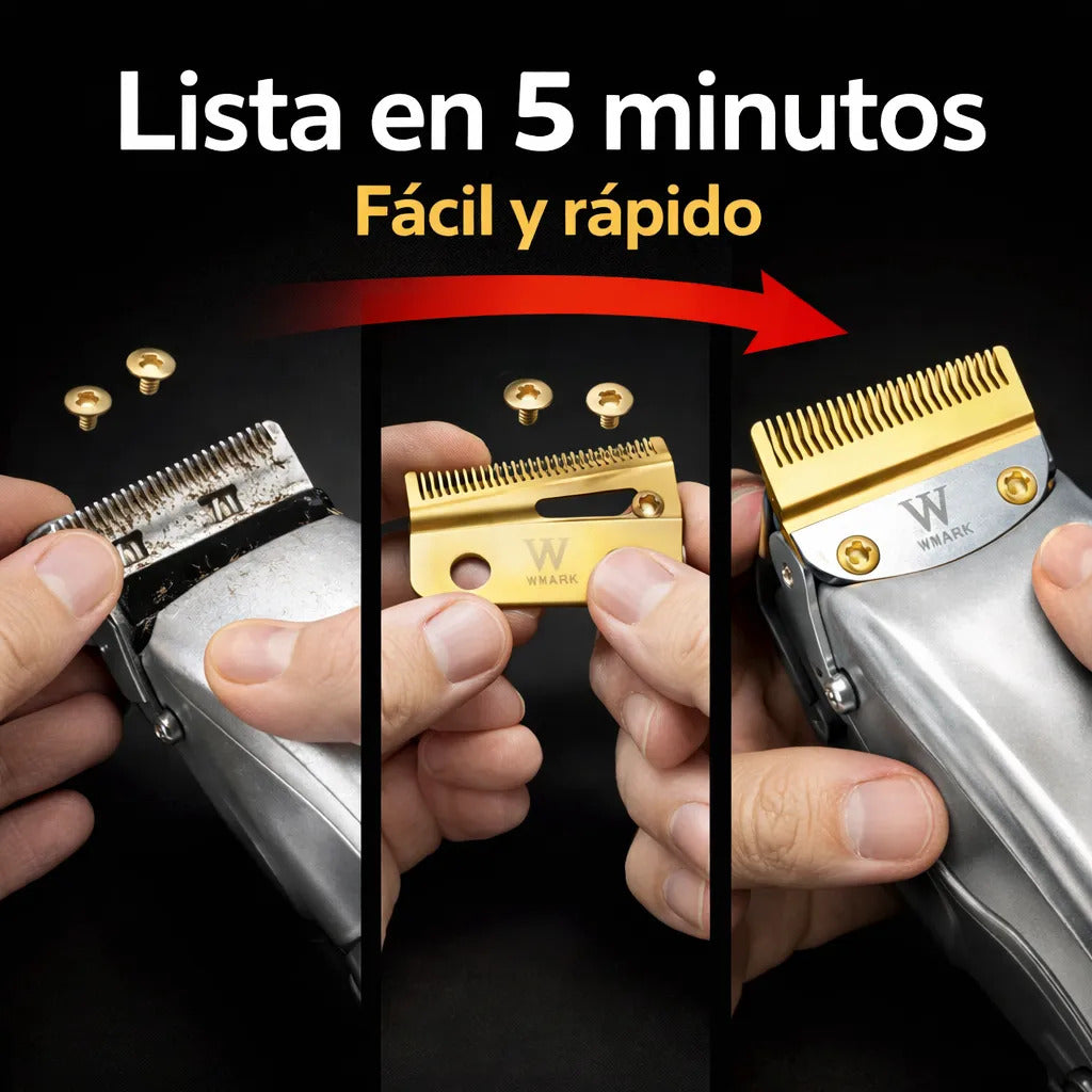 Cuchilla Repuesto Wmark Máquina Cortar Pelo Cambio 2 Tornillo