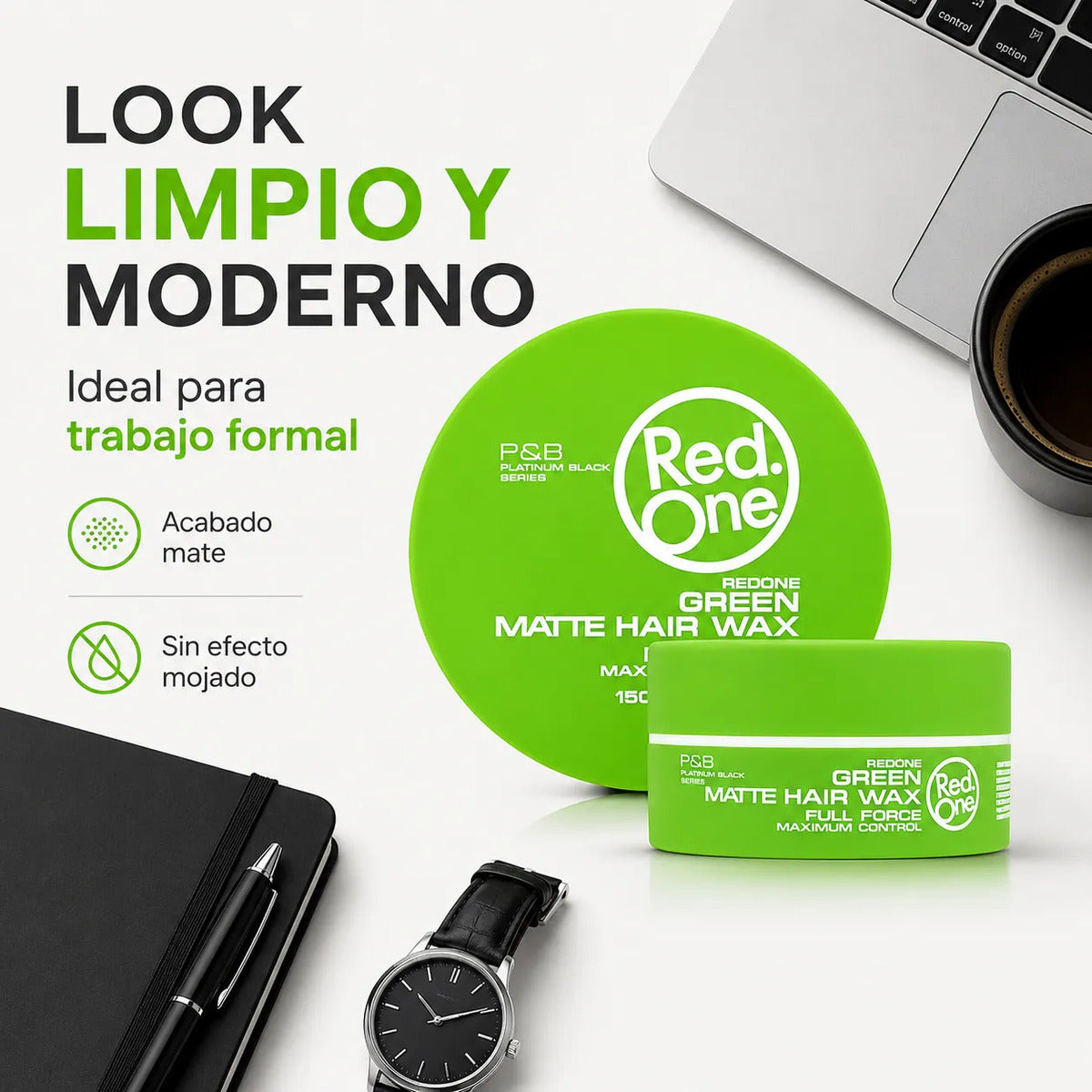 Cera Capilar Red One Green Matte Fijación Firme 150ml