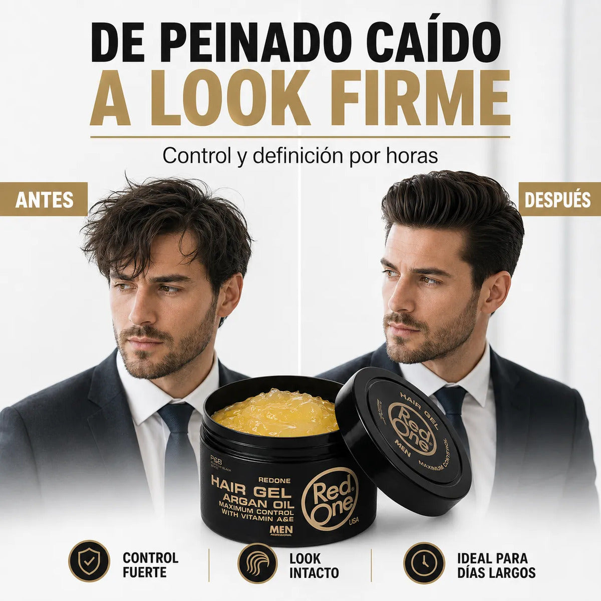 Hair Gel Fijador Red One Argan - 400 Ml