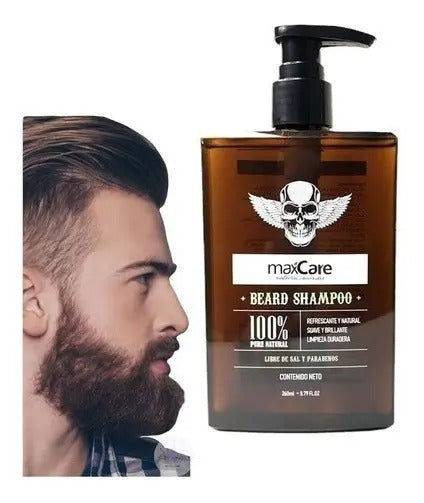 Shampoo para Barba Max Care Profesional - Natural, Sin Sal ni Parabenos