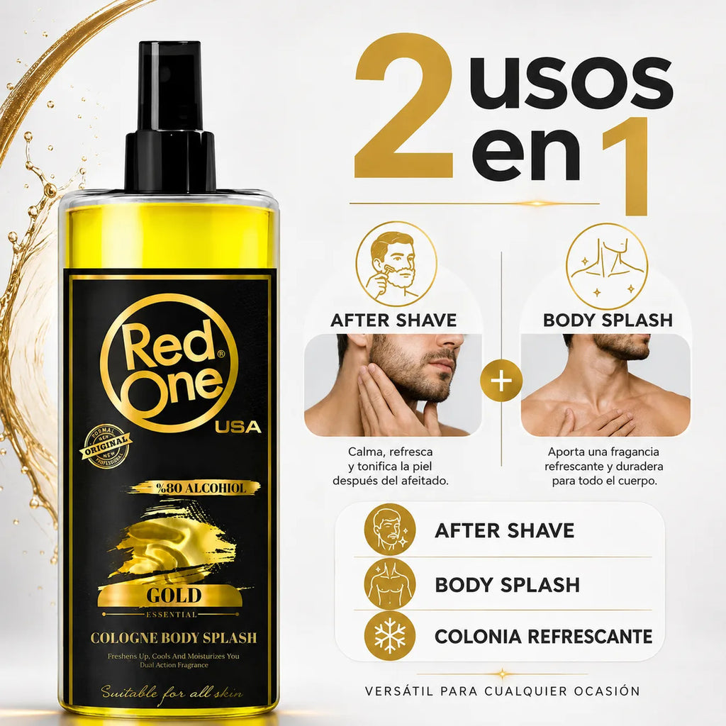 Red One Gold Body Splash 400ml Colonia Masculina Spray