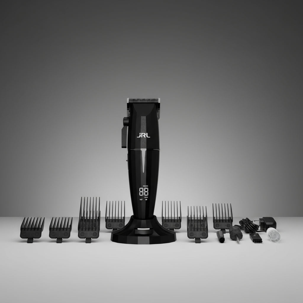 Máquina JRL Onyx Clipper Profesional Fade 7500 RPM con Base de Carga