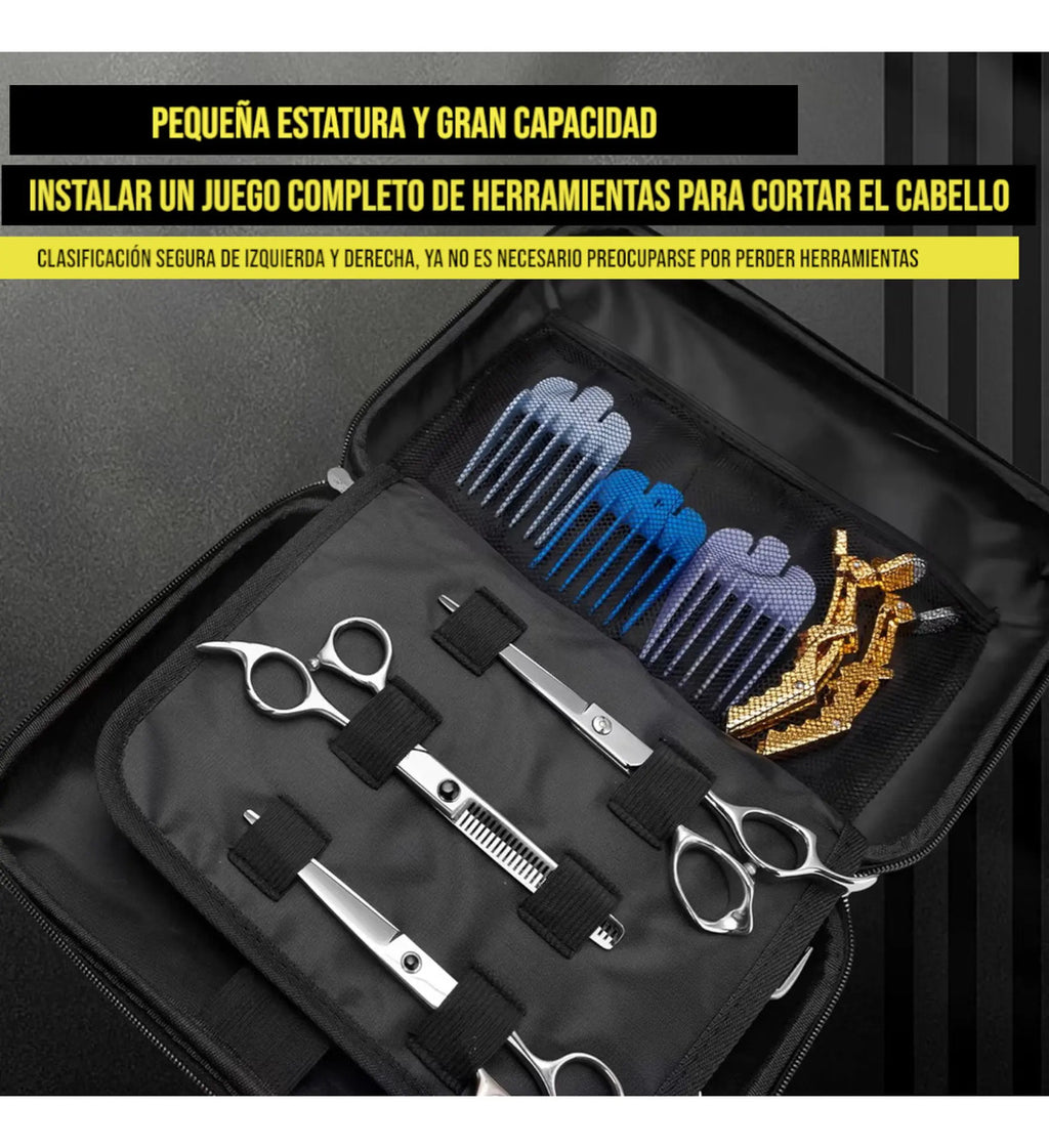 Maletín de Barbería Profesional Rígido - Organizador Premium de 2 Niveles