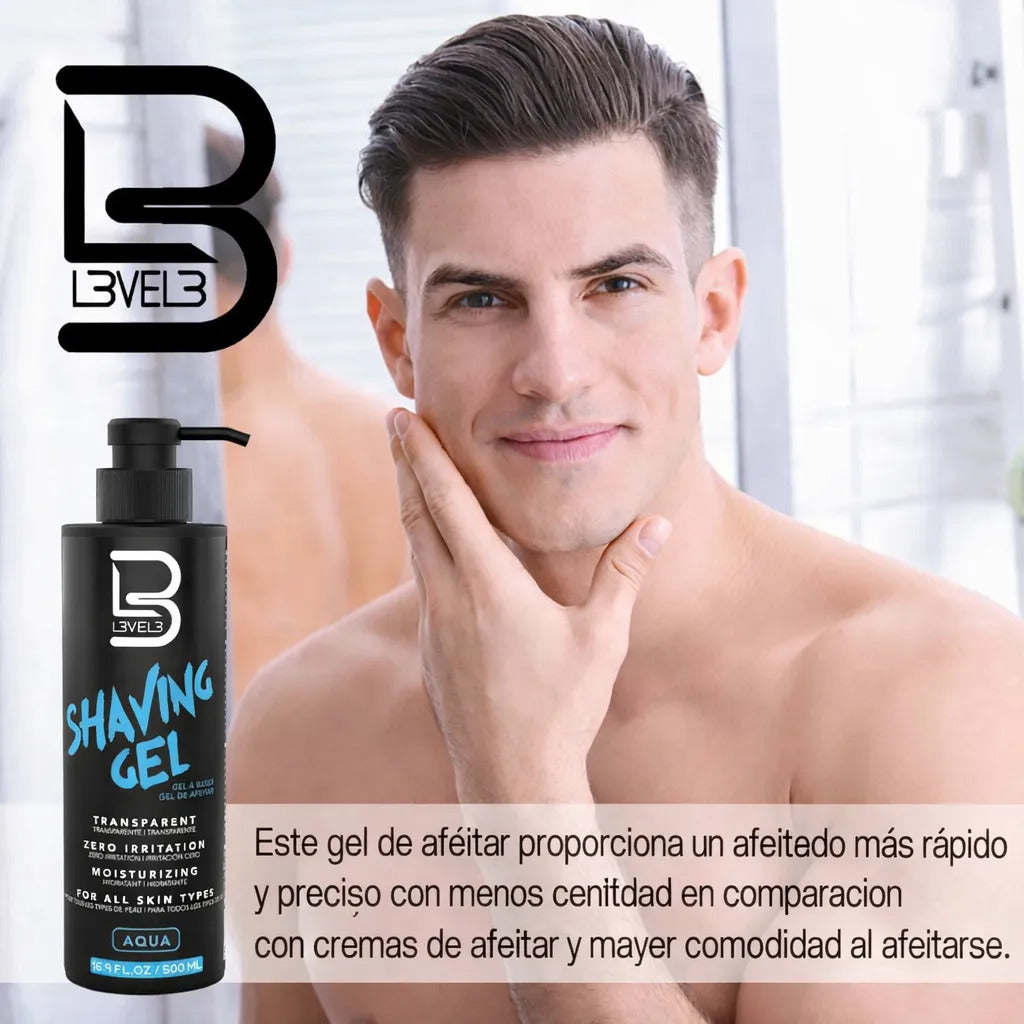 Gel De Afeitar Shaving Gel Hombre Piel Sensible Aqua 500ml