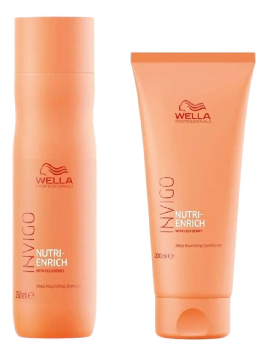 Pack Wella Nutri Enrich Shampoo + Acondicionador + Mascarilla Hidratación Profesional