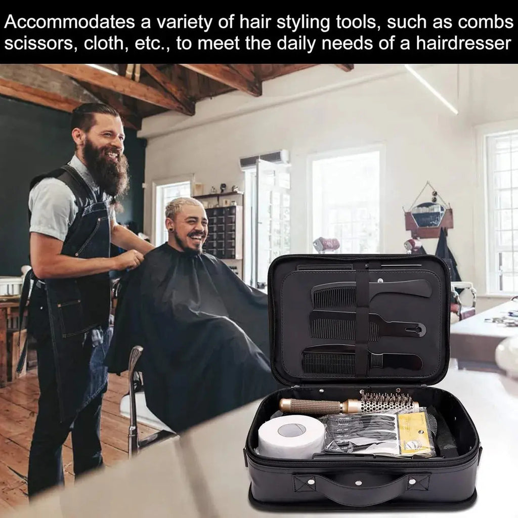 Maletín de Mano para Barbería Profesional - Organizador Compacto Negro