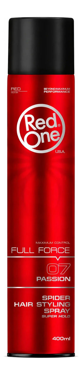 Laca Fijadora Red One Fijación Fuerte Control 12h  - 400ml